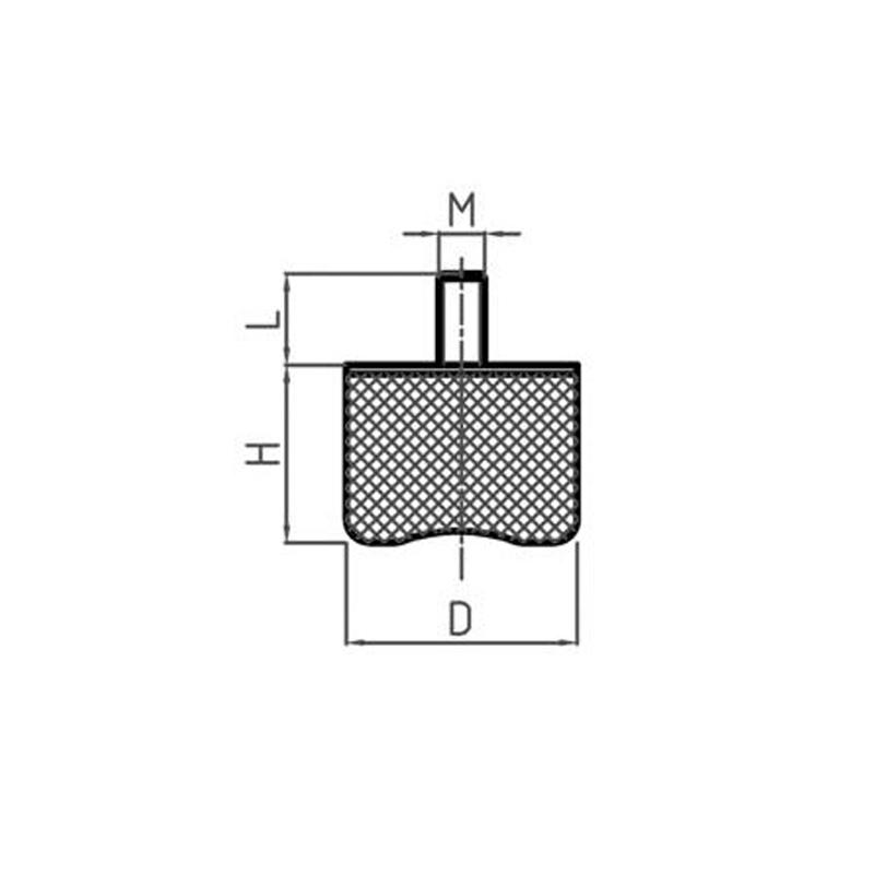 Aanslagdemper type SF
