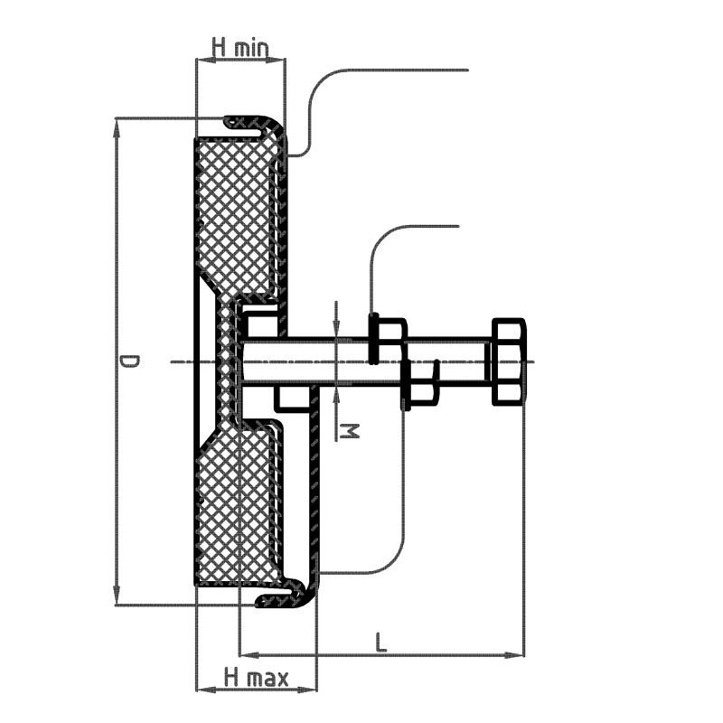 Machinevoet verstelbaar